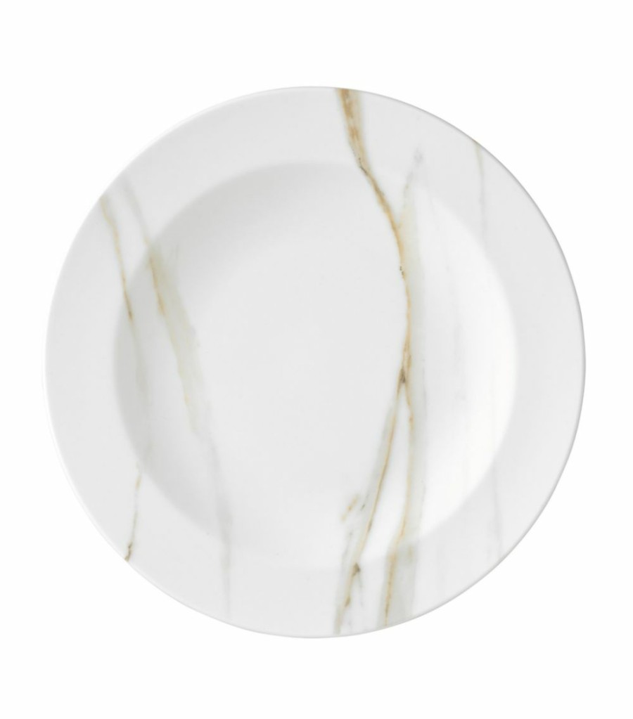 Home & Furniture * | Wedgwood Vera Wang Venato Imperial Rimmed Soup Plate (25Cm) White Plates