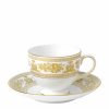 Home & Furniture * | Wedgwood Gold Columbia Leigh Cup And Saucer Multi Tea Cups & Saucers