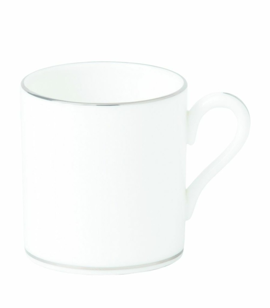 Home & Furniture * | Wedgwood Signet Platinum Coffee Cup White Tea Cups & Saucers