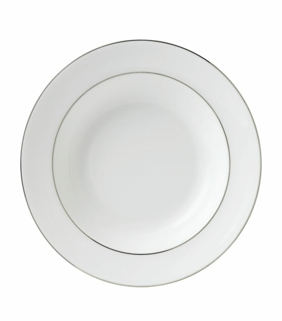 Home & Furniture * | Wedgwood Signet Platinum Soup Plate (20Cm) White Plates