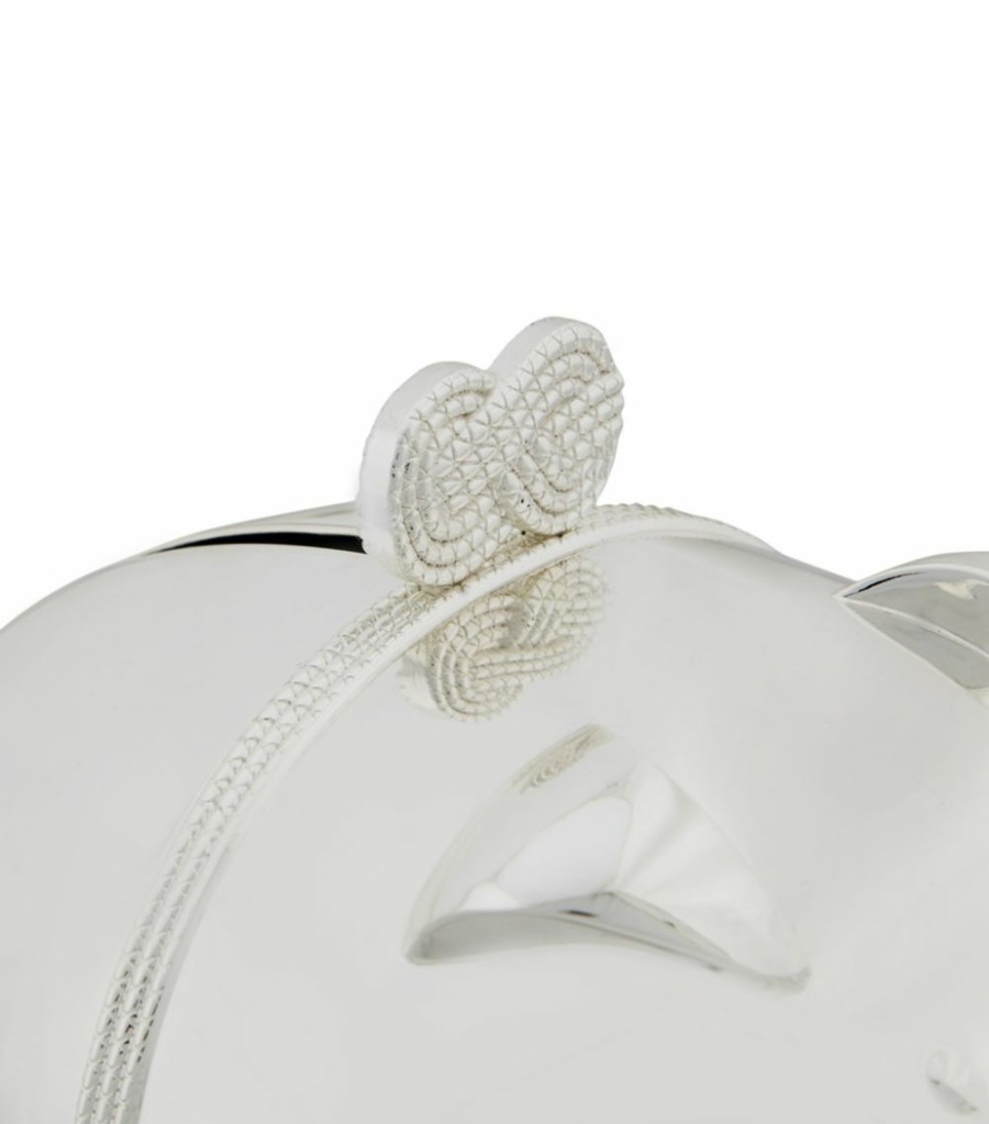 Home & Furniture * | Wedgwood Infinity Piggy Bank Silver Ornaments