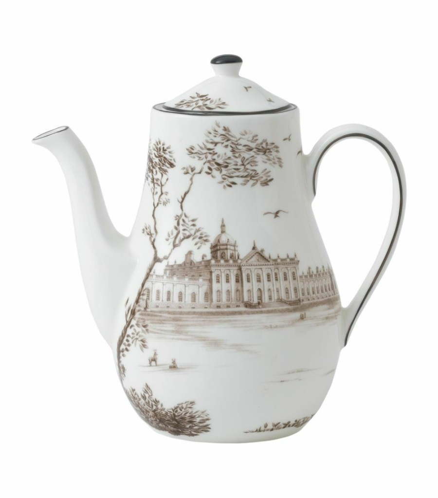 Home & Furniture * | Wedgwood Parklands Coffee Pot (18Cm) Grey Teapots