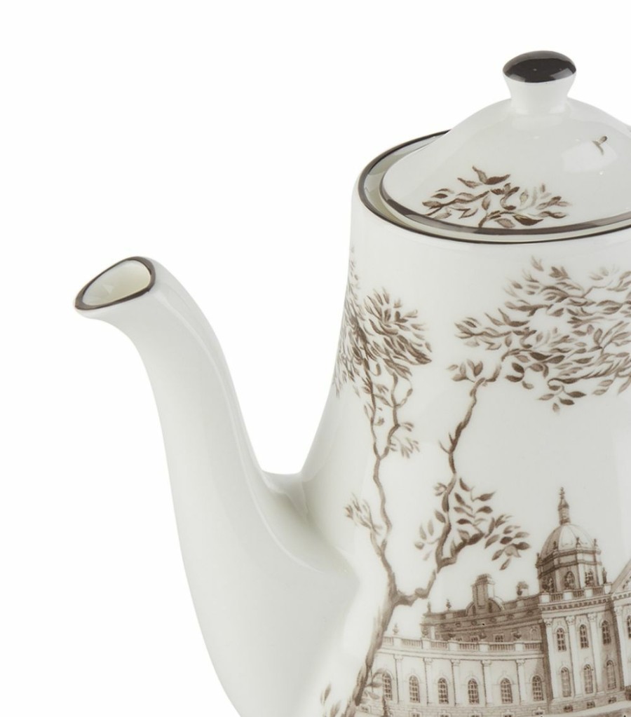 Home & Furniture * | Wedgwood Parklands Coffee Pot (18Cm) Grey Teapots