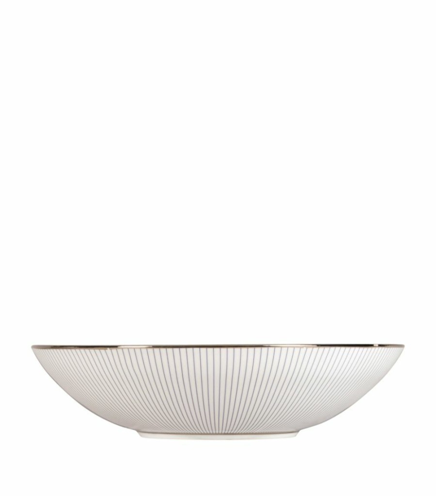 Home & Furniture * | Wedgwood Pin Stripe Soup Bowl White Bowls