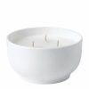 Home & Furniture * | Wedgwood Folia 3-Wick Candle (77G) White Luxury Home Fragrances