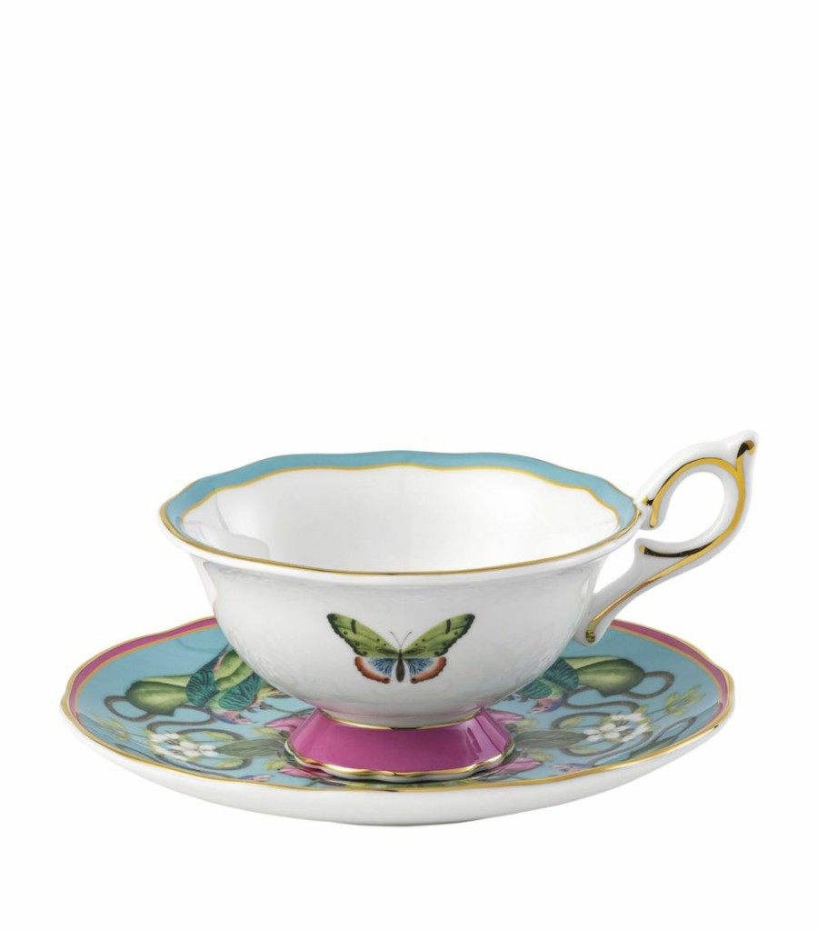 Home & Furniture * | Wedgwood Wonderlust Menagerie Teacup And Saucer Multi Tea Cups & Saucers