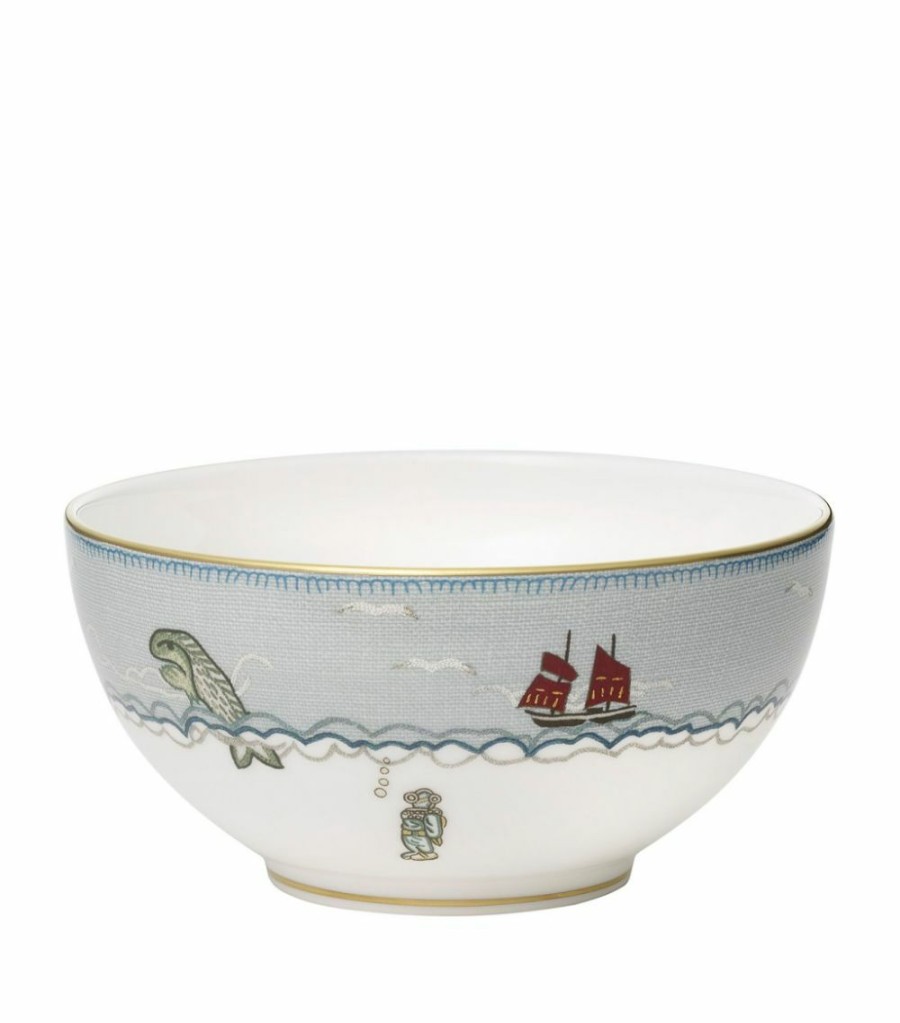 Home & Furniture * | Wedgwood + Kit Kemp Sailor'S Farewell Cereal Bowl (15Cm) Blue Bowls