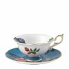 Home & Furniture * | Wedgwood Wonderlust Sapphire Garden Teacup And Saucer Multi Tea Cups & Saucers