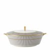 Home & Furniture * | Wedgwood Anthemion Grey Covered Vegetable Dish (23Cm X 26Cm) Serving Bowls