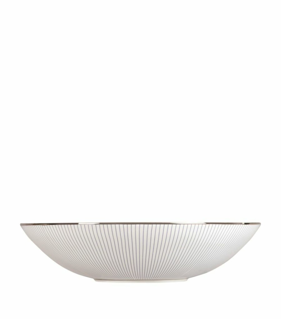 Home & Furniture * | Wedgwood Pin Stripe Cereal Bowl (18Cm) White Bowls