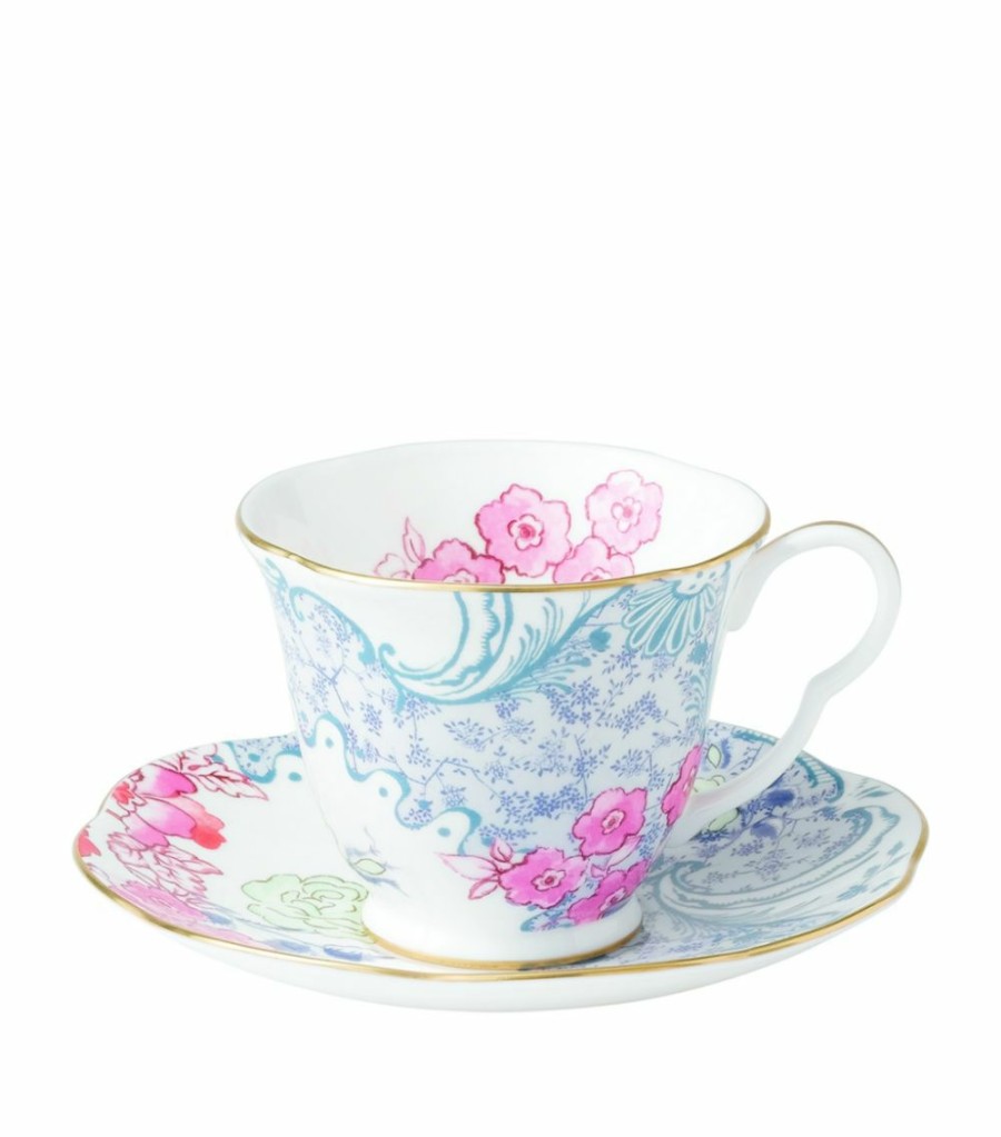 Home & Furniture * | Wedgwood Butterfly Bloom Teacup And Saucer Multi Tea Cups & Saucers