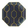 Home & Furniture * | Wedgwood Arris Octagonal Plate (23Cm) Black Serving Plates