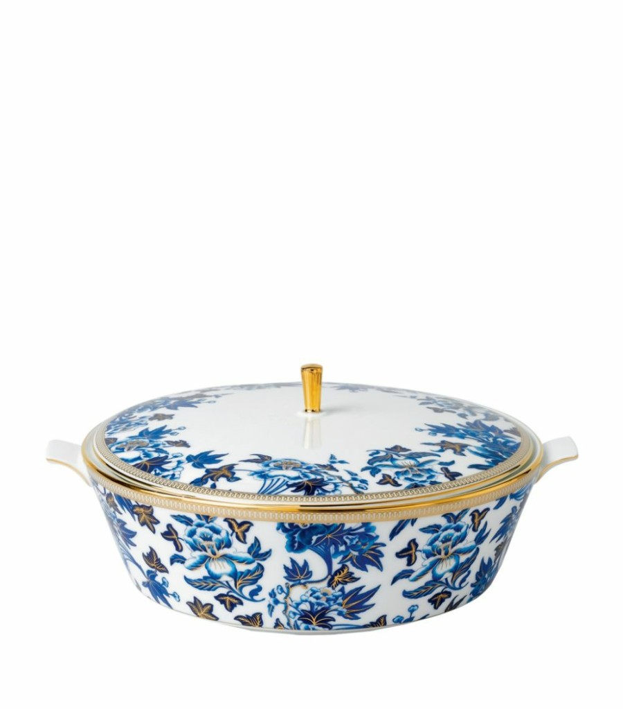 Home & Furniture * | Wedgwood Hibiscus Covered Vegetable Dish (1.5L) Multi Serving Bowls