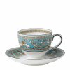 Home & Furniture * | Wedgwood Leigh Florentine Teacup Blue Tea Cups & Saucers