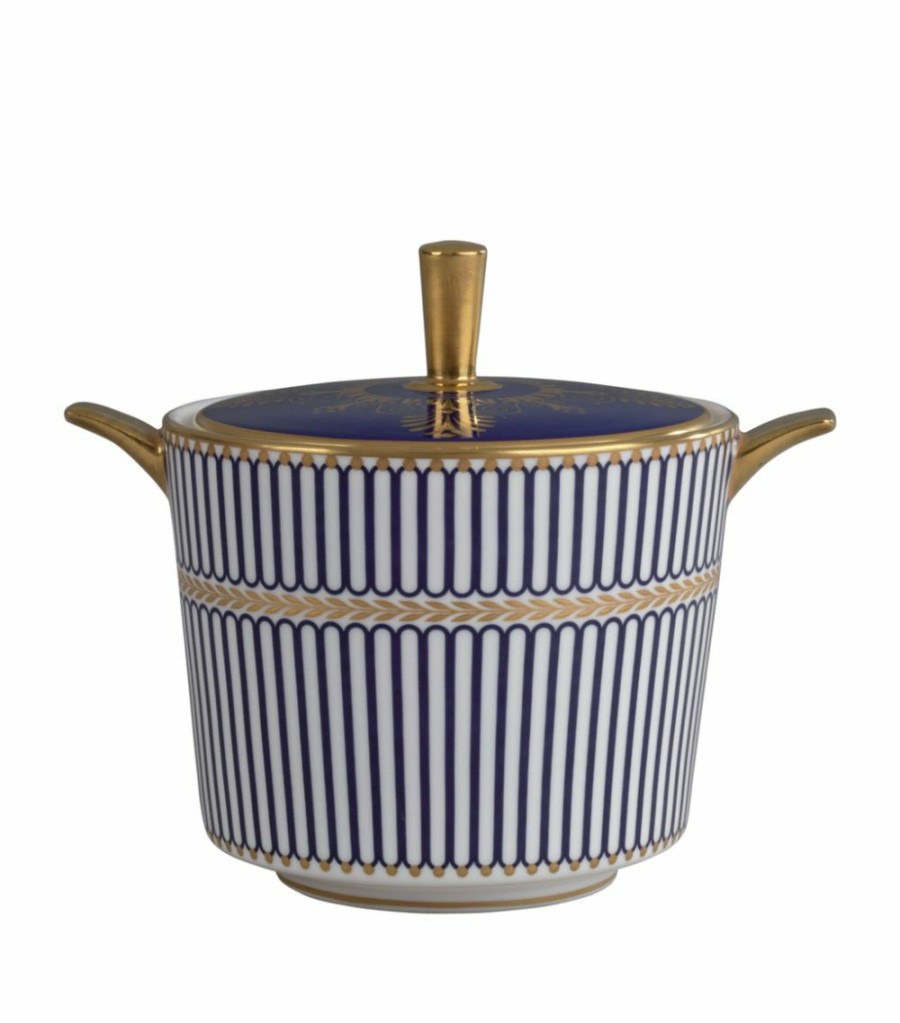 Home & Furniture * | Wedgwood Anthemion Blue Sugar Bowl (200Ml) Serving Bowls