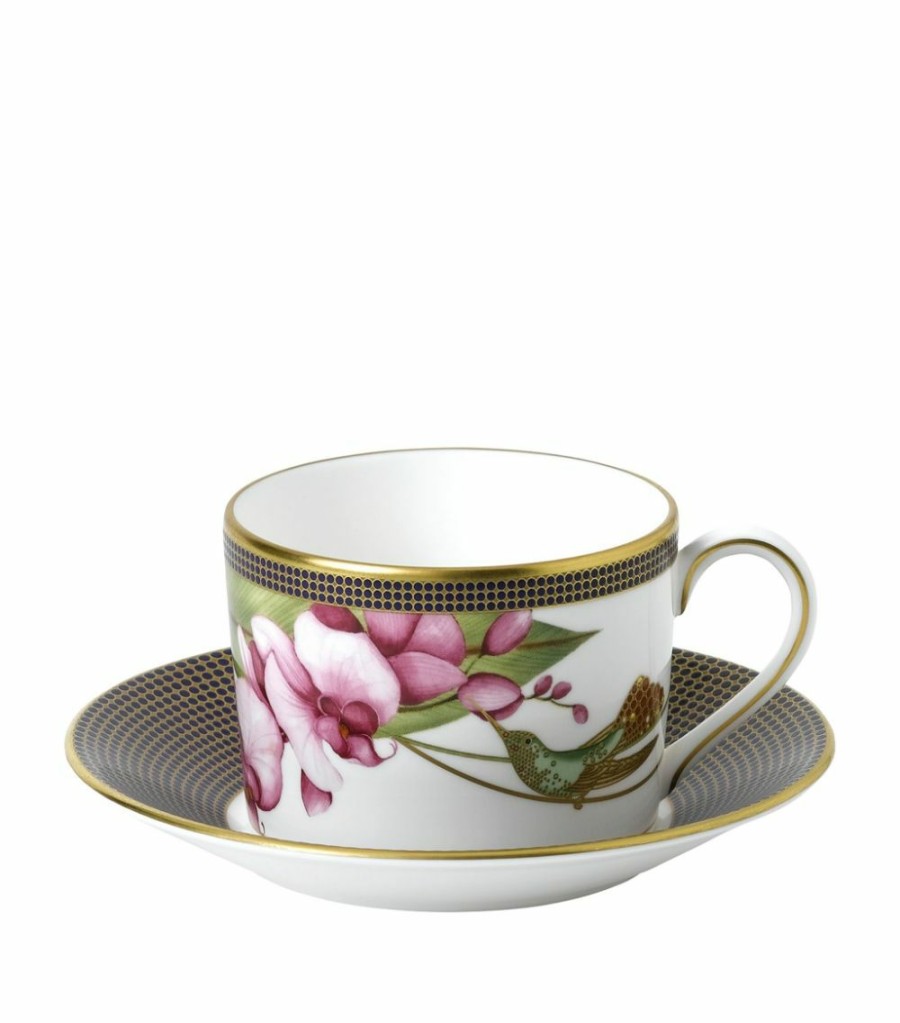 Home & Furniture * | Wedgwood Hummingbird Teacup And Saucer Multi Tea Cups & Saucers