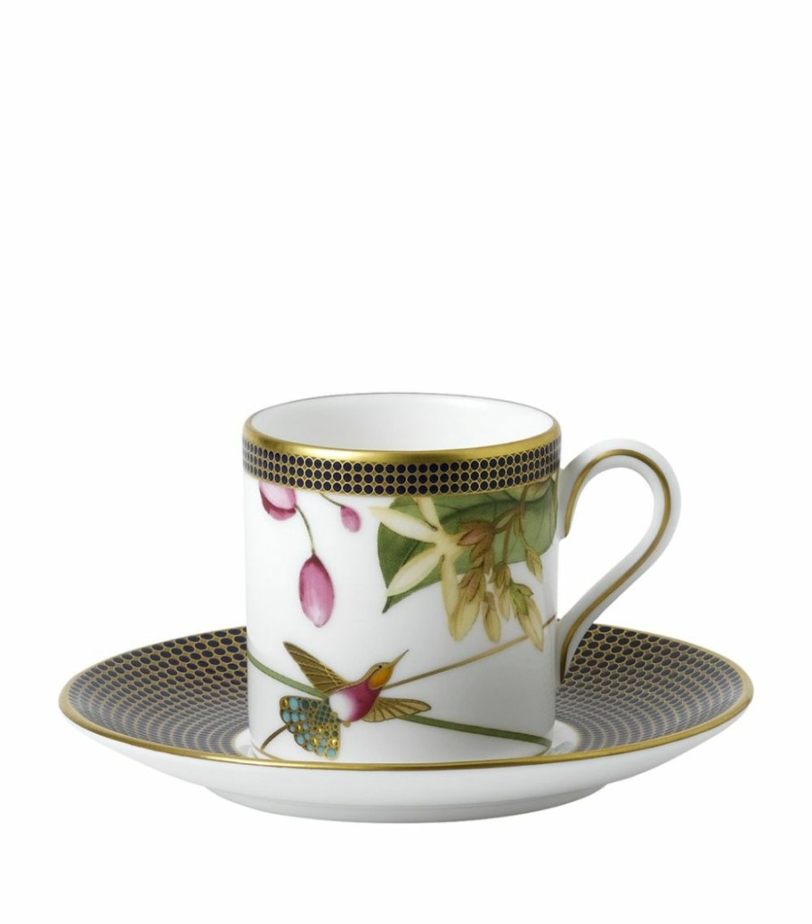 Home & Furniture * | Wedgwood Hummingbird Espresso Cup And Saucer Multi Tea Cups & Saucers