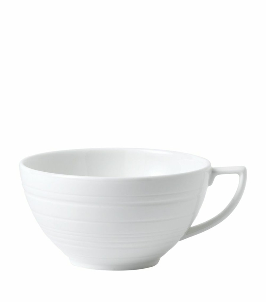 Home & Furniture * | Wedgwood Strata Teacup White Tea Cups & Saucers