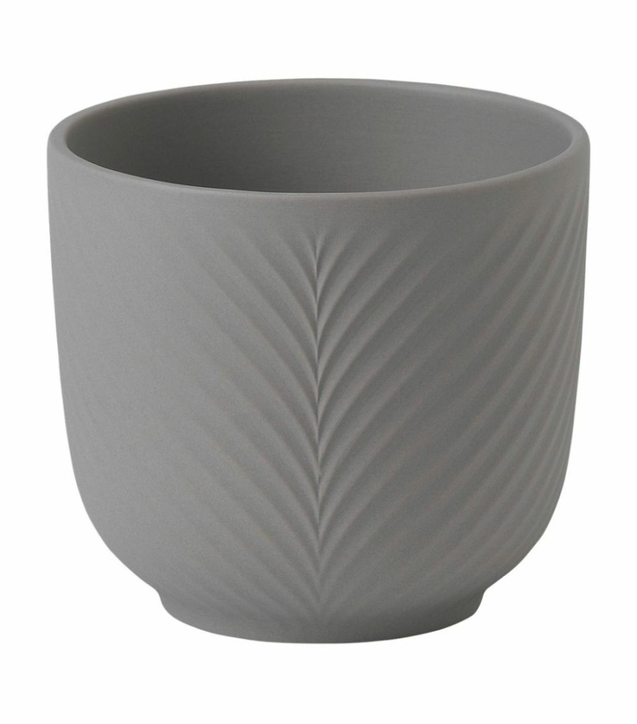 Home & Furniture * | Wedgwood Jasper Folia Planter (9Cm) Neutral Artificial Flowers