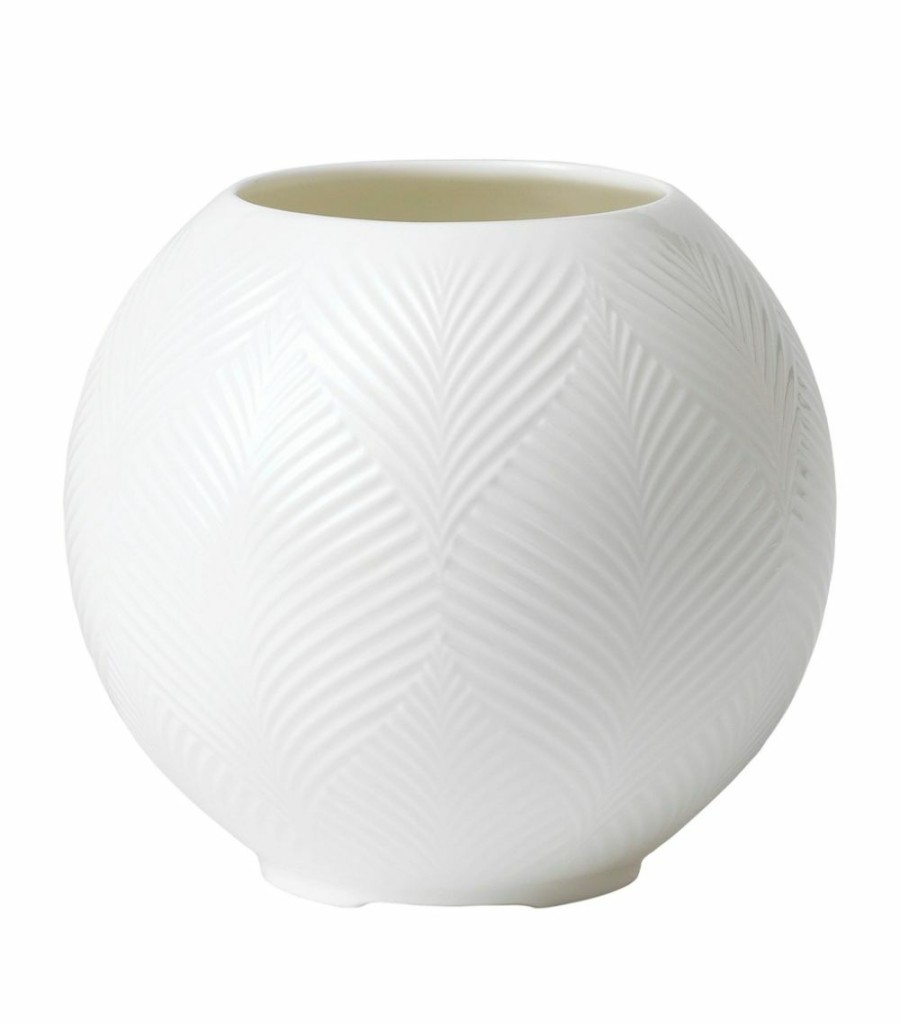 Home & Furniture * | Wedgwood Small Folia Lithophane White Candle Holders