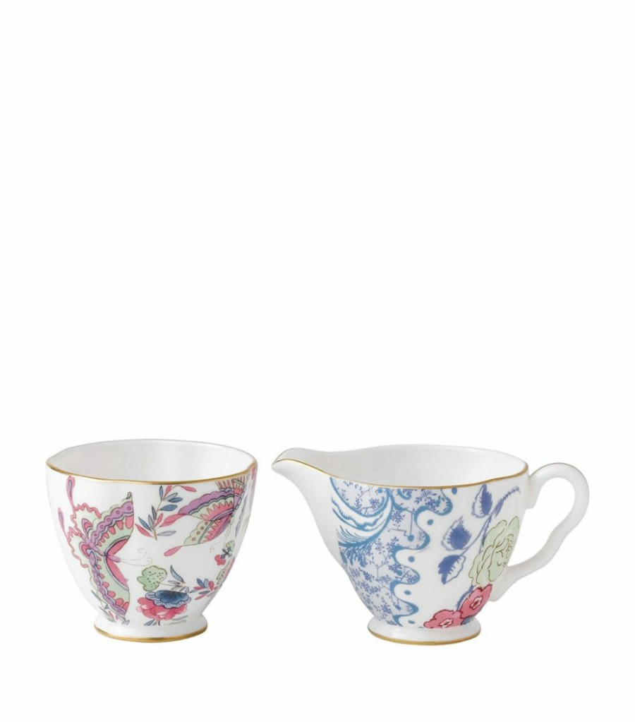 Home & Furniture * | Wedgwood Butterfly Bloom Creamer And Sugar Set Multi Tea Sets