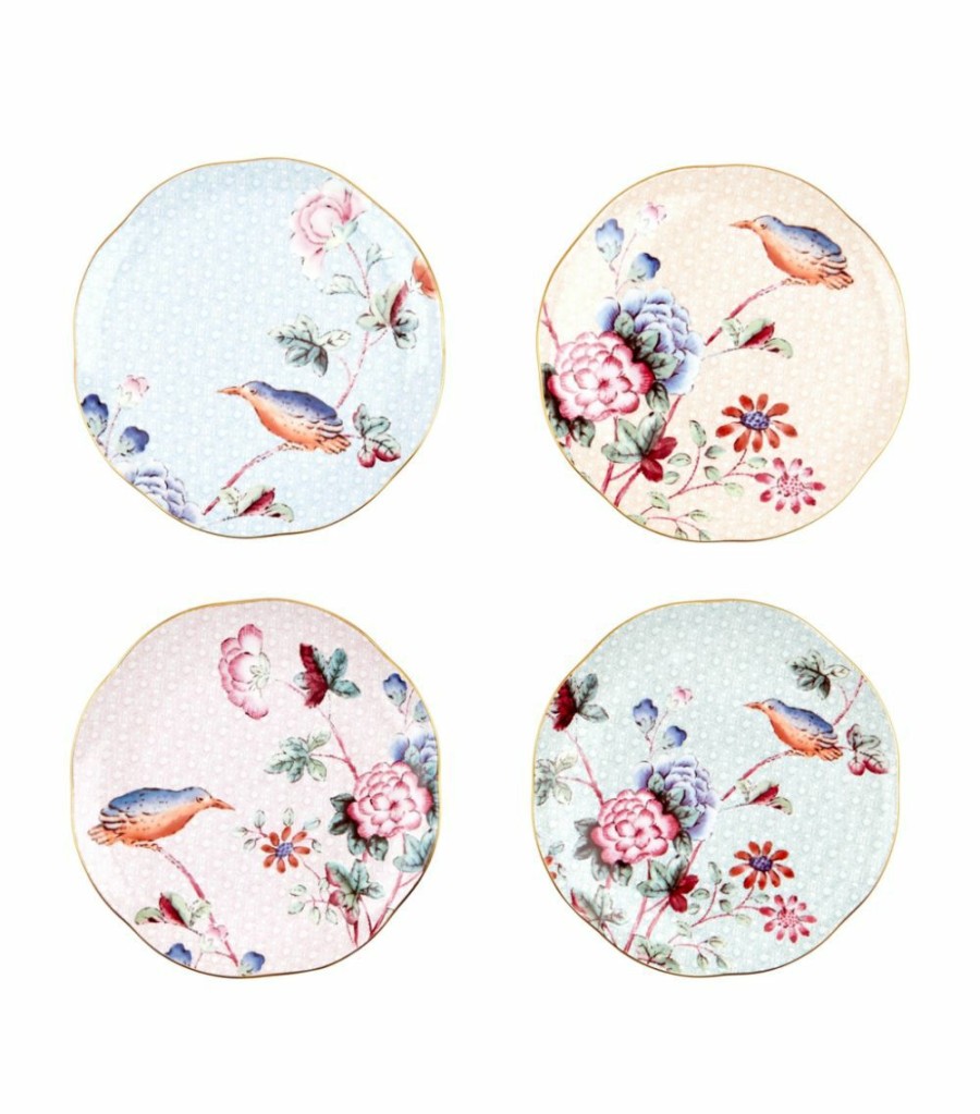 Home & Furniture * | Wedgwood Cuckoo Tea Plate (Set Of 4) Multi Tea Sets