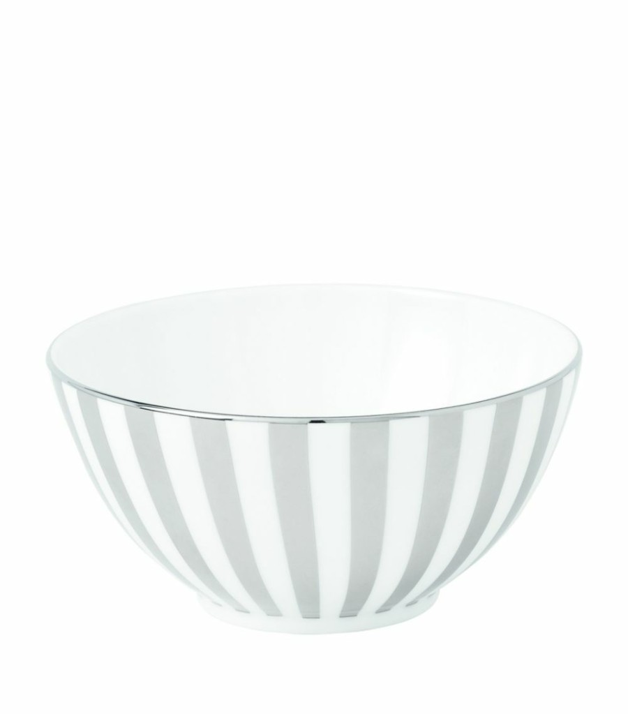 Home & Furniture * | Wedgwood Platinum Collection Striped Gift Bowl (14Cm) White Bowls