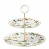 Home & Furniture * | Wedgwood Wild Strawberry Two-Tier Cake Stand Multi Cake Stands