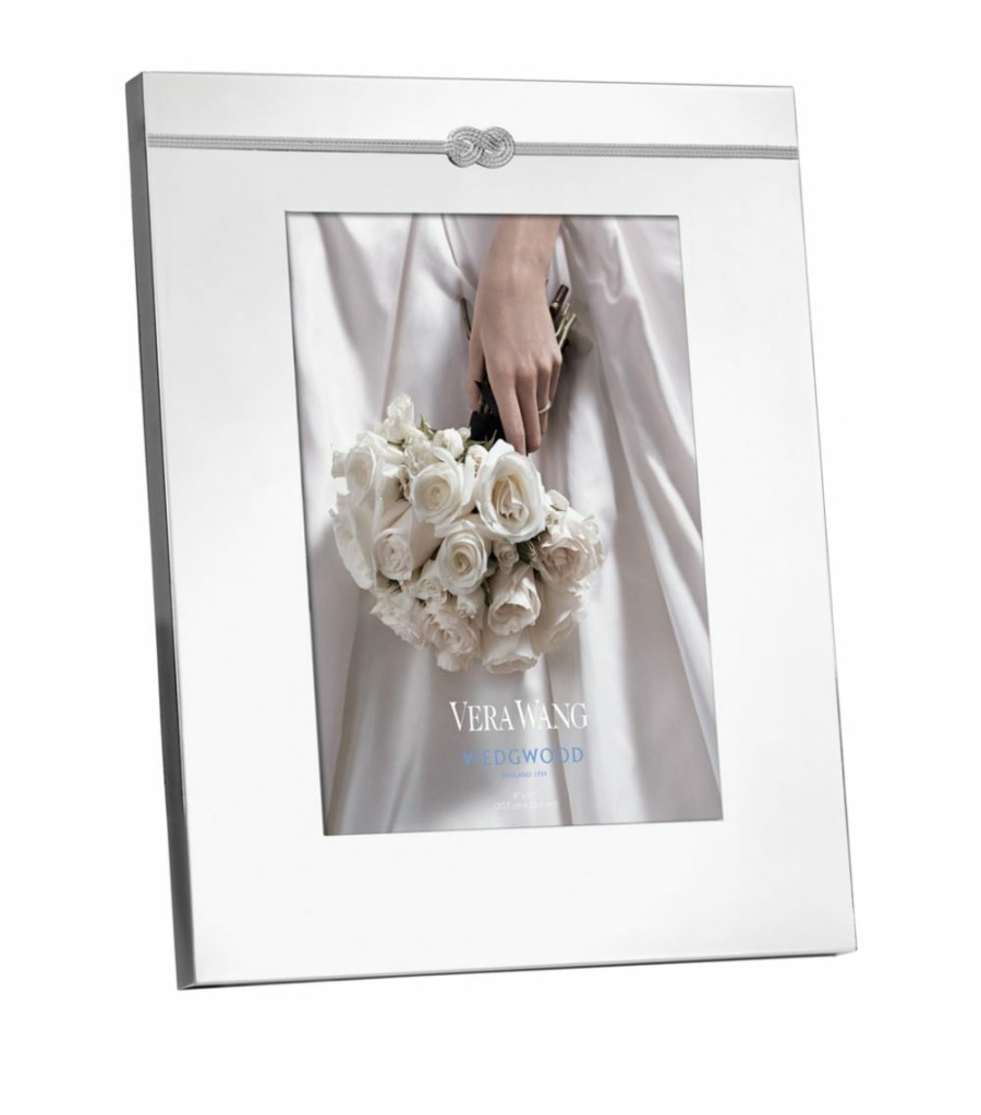 Home & Furniture * | Wedgwood Vera Wang Infinity Photo Frame (8 X 10 ) Silver Photo Frames