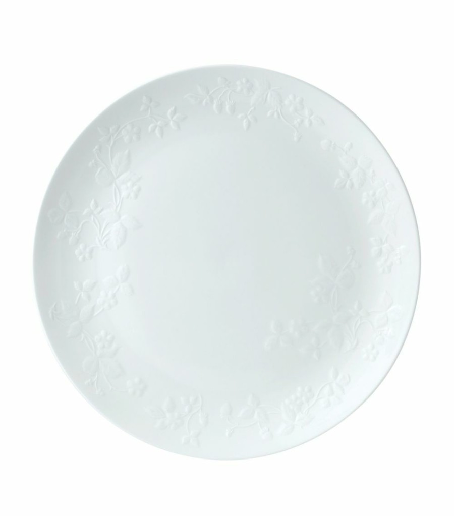 Home & Furniture * | Wedgwood Wild Strawberry White Serving Plate (34Cm) Serving Plates