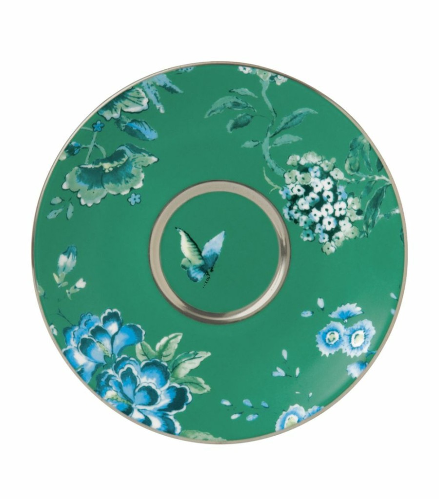 Home & Furniture * | Wedgwood Chinoiserie Saucer Green Tea Cups & Saucers