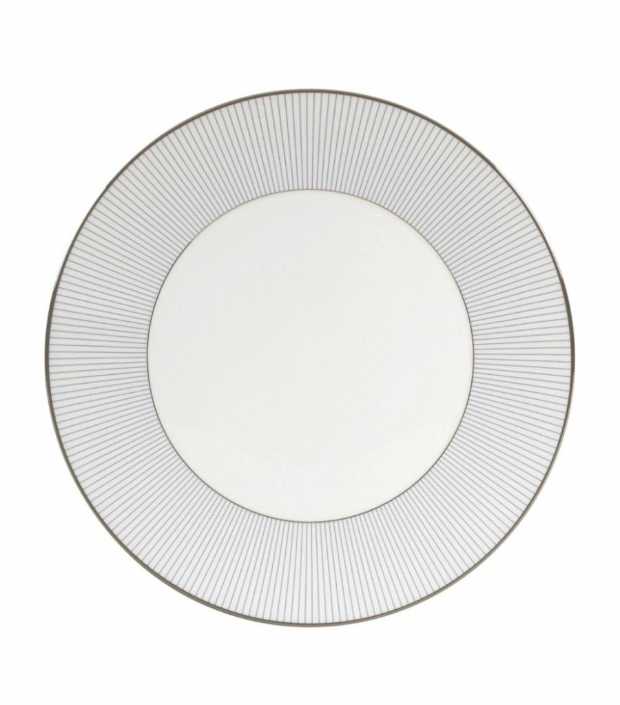 Home & Furniture * | Wedgwood Pin Stripe Plate (23Cm) White Plates