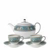 Home & Furniture * | Wedgwood Florentine Turquoise Tea Set Blue Tea Sets