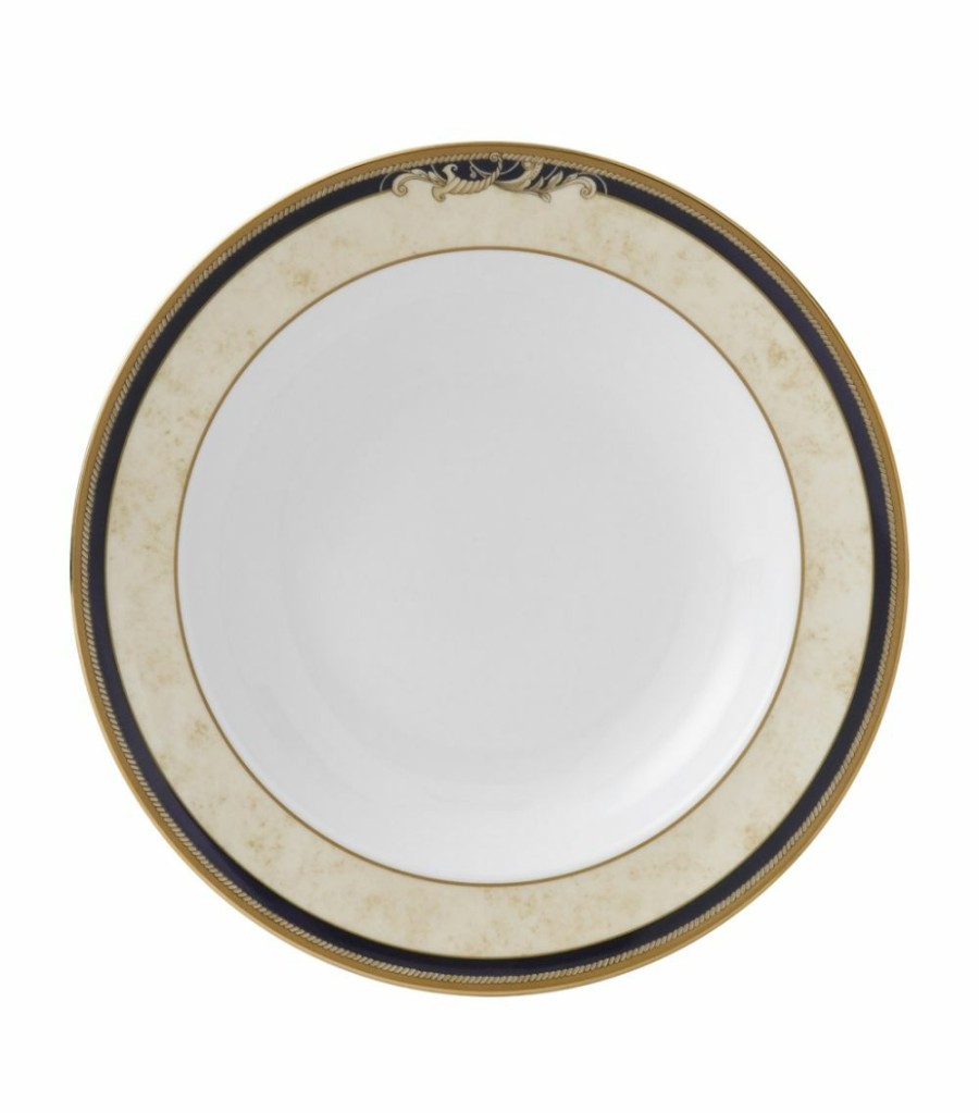 Home & Furniture * | Wedgwood Cornucopia Soup Plate (23Cm) Ivory/Navy Plates