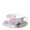 Home & Furniture * | Wedgwood Cuckoo Teacup And Saucer Blue Tea Cups & Saucers