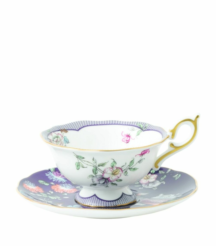 Home & Furniture * | Wedgwood Harlequin Teacup And Saucer Multi Tea Cups & Saucers