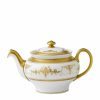 Home & Furniture * | Wedgwood Riverton Teapot Gold Dinnerware