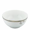 Home & Furniture * | Wedgwood Lace Platinum Salad Bowl (25Cm) White Serving Bowls