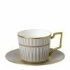 Home & Furniture * | Wedgwood Anthemion Grey Teacup And Saucer Tea Cups & Saucers