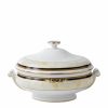 Home & Furniture * | Wedgwood Cornucopia Covered Vegetable Dish Ivory/Navy Serving Bowls