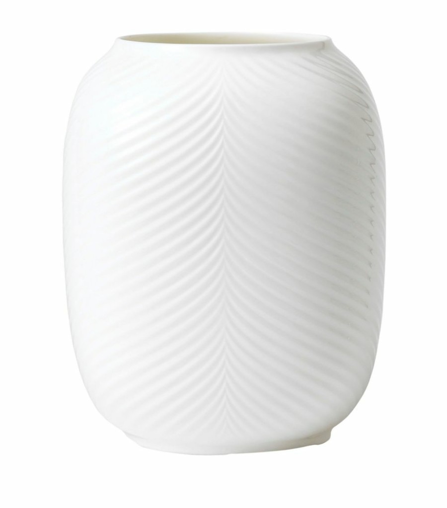 Home & Furniture * | Wedgwood Large Folia Lithophane White Candle Holders