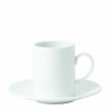 Home & Furniture * | Wedgwood Gio Espresso Cup And Saucer White Tea Cups & Saucers