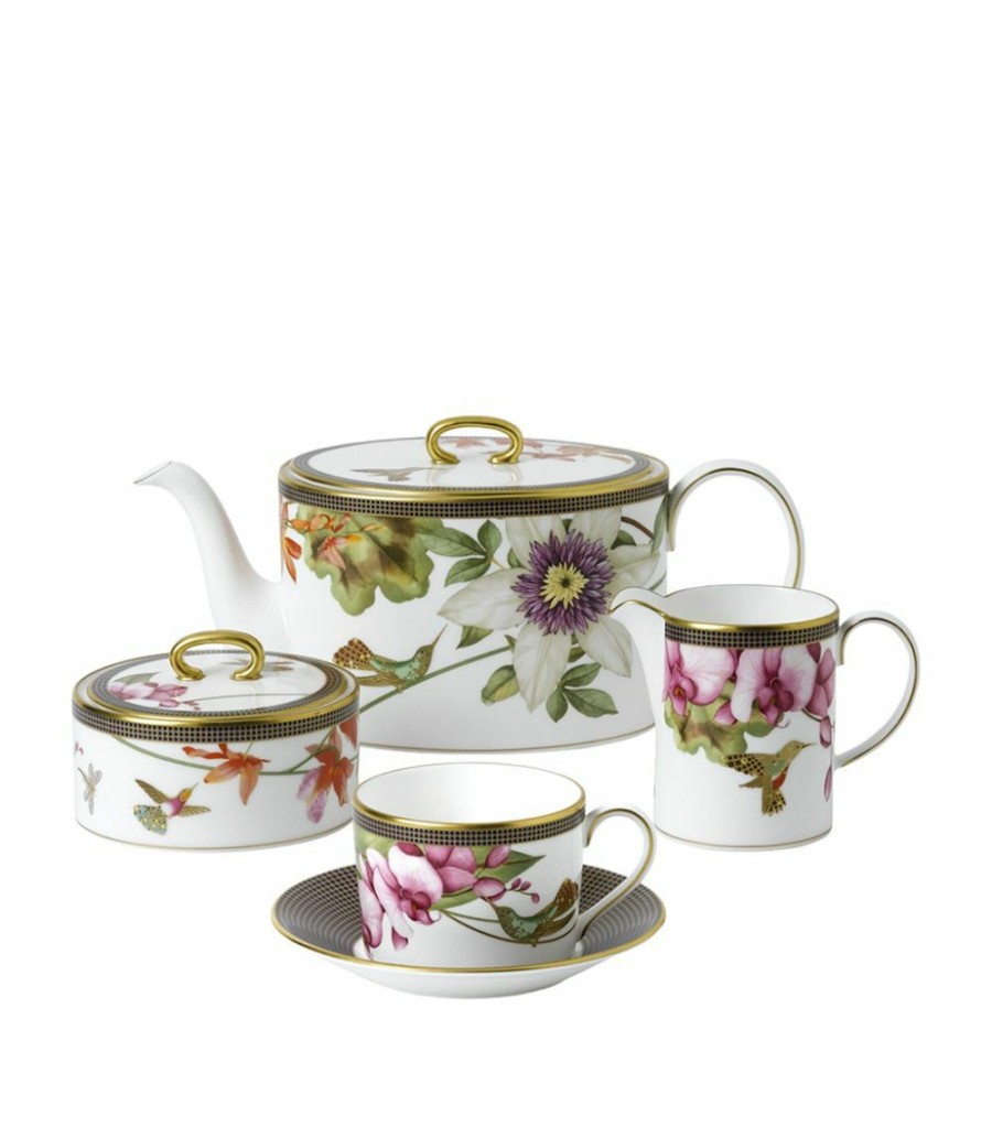 Home & Furniture * | Wedgwood 15-Piece Hummingbird Tea Set Multi Tea Sets