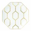 Home & Furniture * | Wedgwood Arris Octagonal Plate (23Cm) White Serving Plates