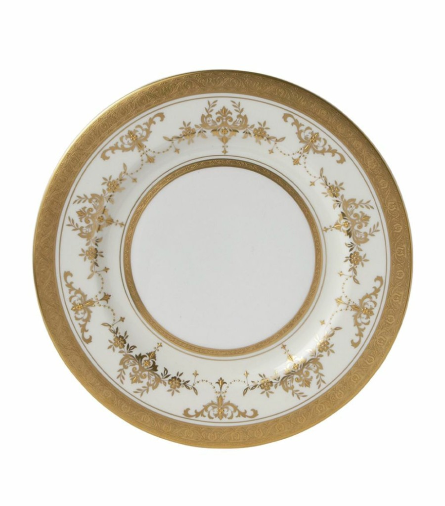 Home & Furniture * | Wedgwood Riverton Plate (23Cm) Gold Dinnerware