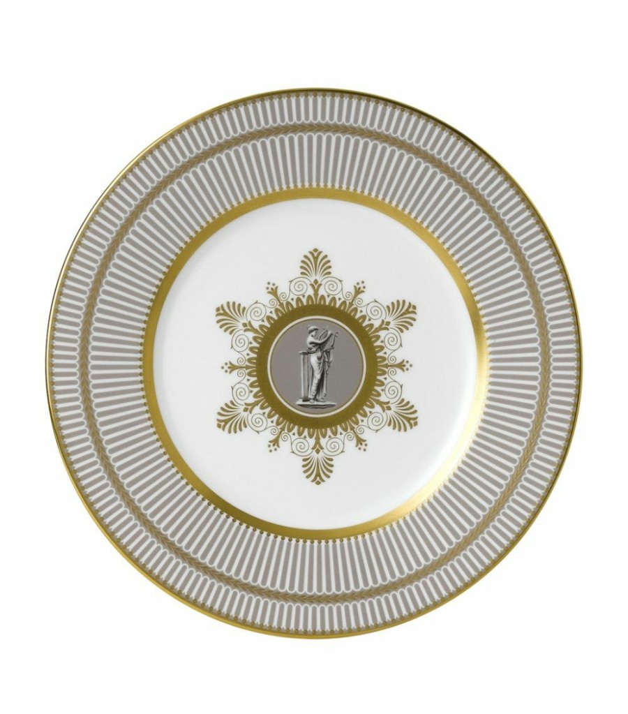 Home & Furniture * | Wedgwood Anthemion Grey Plate (23Cm) Plates