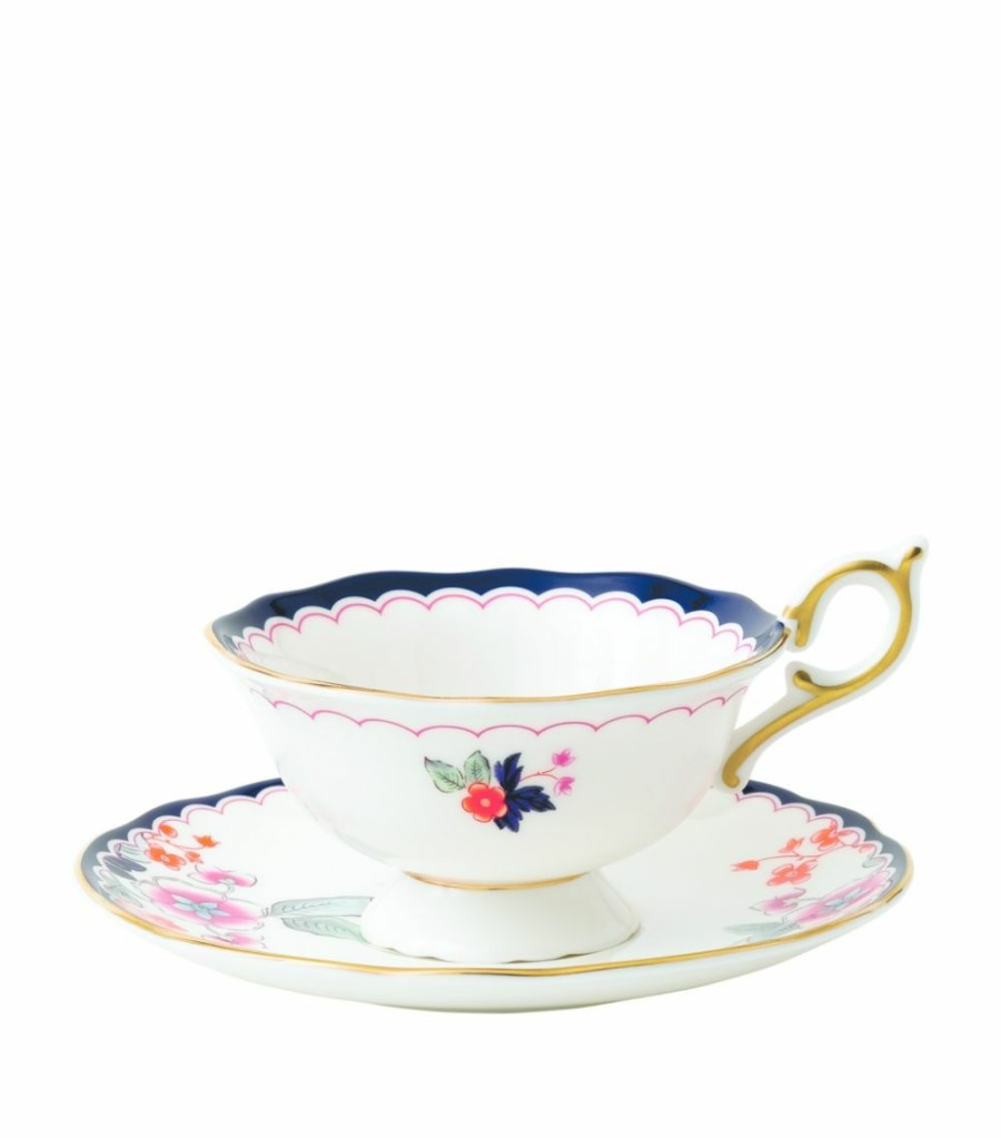 Home & Furniture * | Wedgwood Wonderlust Jasmine Bloom Teacup And Saucer Multi Tea Cups & Saucers