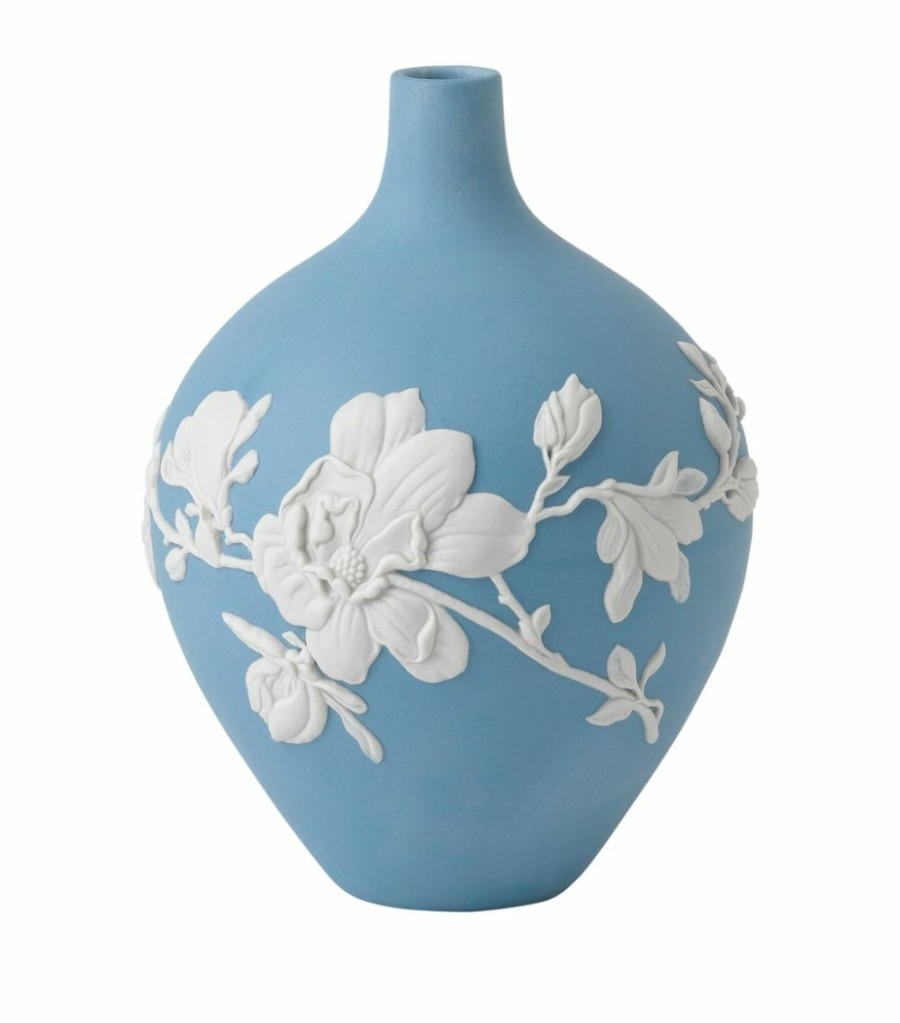 Home & Furniture * | Wedgwood Magnolia Bud Vase (14Cm) Blue Vases