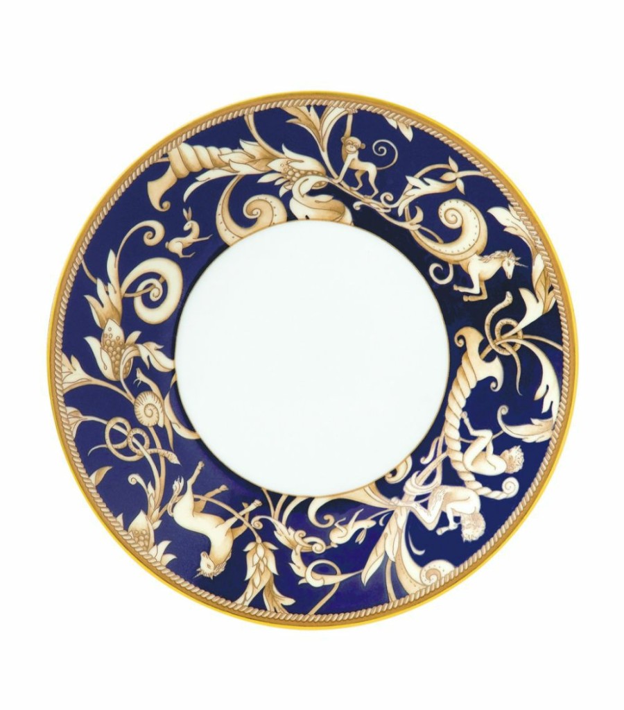 Home & Furniture * | Wedgwood Cornucopia Imperial Tea Saucer Ivory/Navy Tea Cups & Saucers