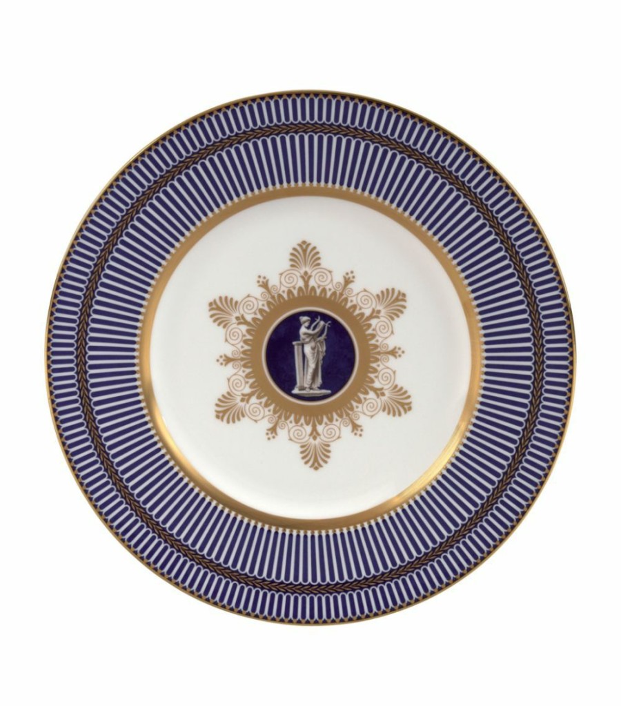 Home & Furniture * | Wedgwood Prestige Anthemion Blue Plate (23Cm) Plates